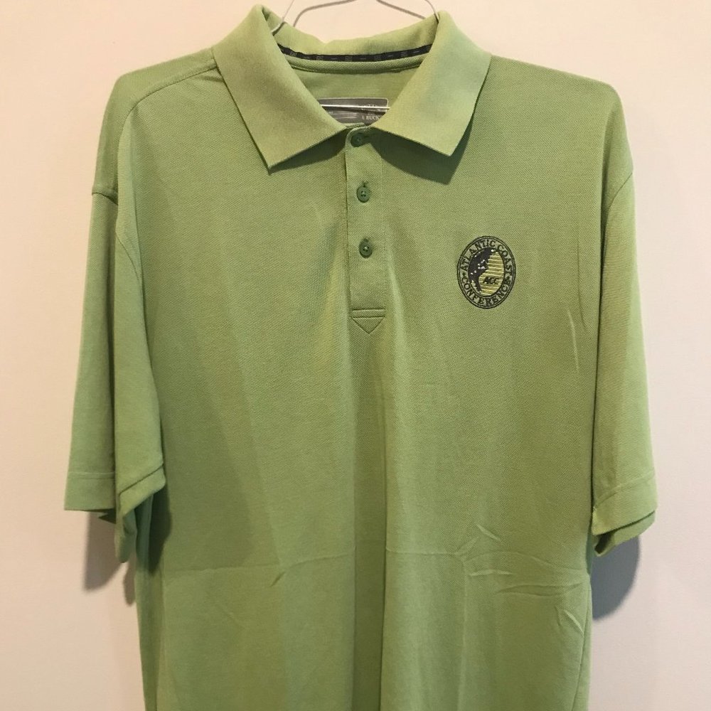 Cutter & Buck CB DryTec Atlantic Coast Conference ACC green polo large